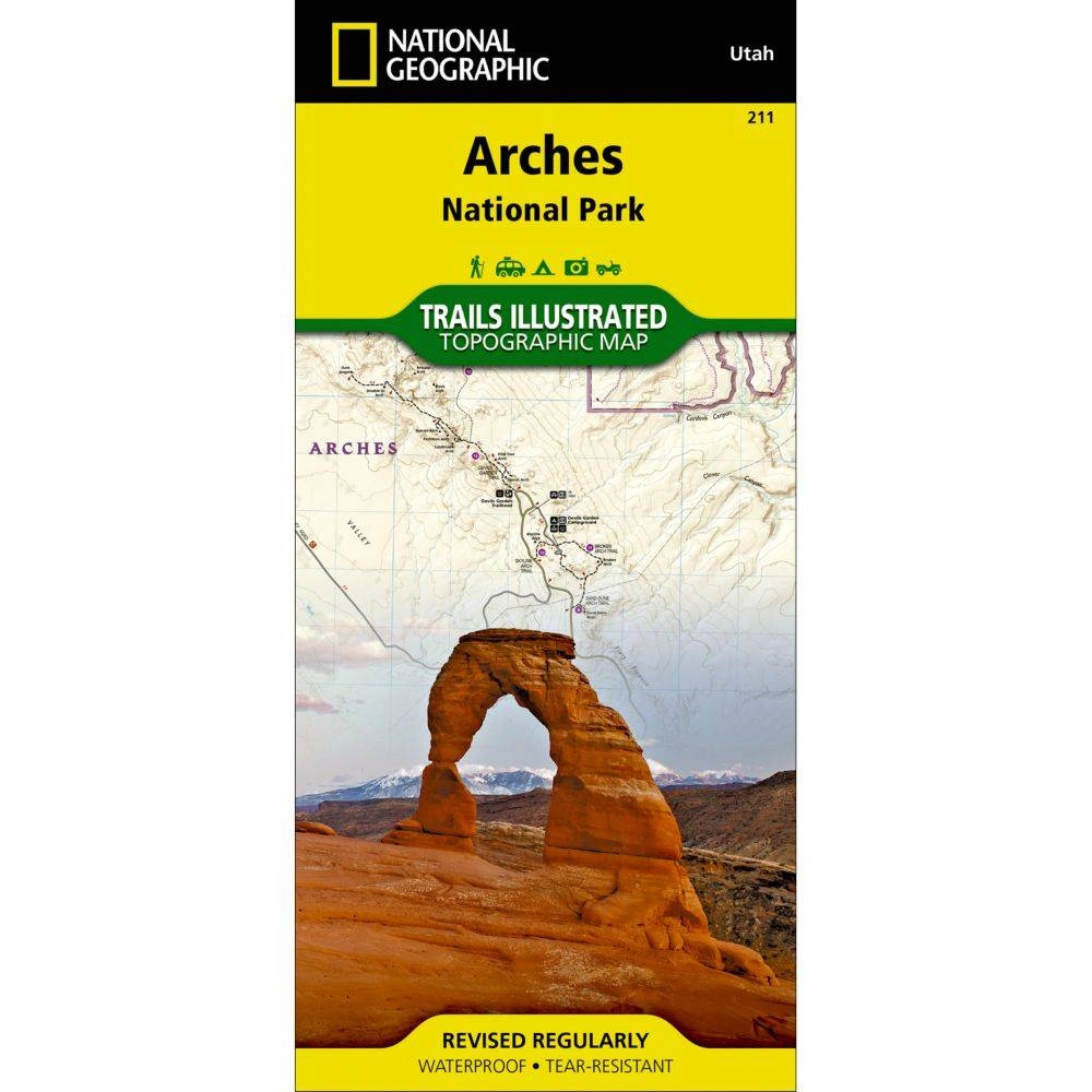 Esplora Arches: La Mappa National Geographic Ti Guida Attraverso Meraviglie Naturali!